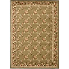 LYNDHURST, GREEN / GREEN, 8' X 11', Area Rug