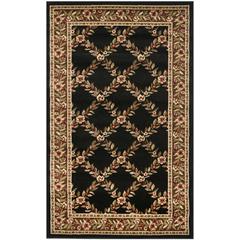 LYNDHURST, BLACK / BROWN, 3'-3" X 5'-3", Area Rug