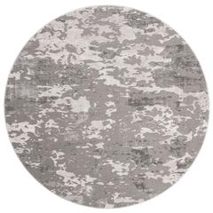 LUREX 100, GREY / LIGHT GREY, 6'-7" X 6'-7" Round, Area Rug
