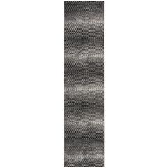 LUREX 100, BLACK / IVORY, 2' X 8', Area Rug