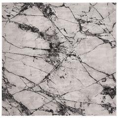 LUREX 100, GREY / BLACK, 6'-7" X 6'-7" Square, Area Rug
