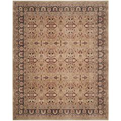 LAVAR KERMAN, CREAM / NAVY, 8' X 10', Area Rug, LVK620A-8