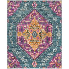 MADISON, BLUE / FUCHSIA, 8' X 10', Area Rug, MAD119C-8
