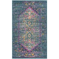 MADISON, BLUE / FUCHSIA, 3' X 5', Area Rug, MAD122C-3