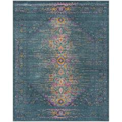 MADISON, BLUE / FUCHSIA, 8' X 10', Area Rug, MAD122C-8