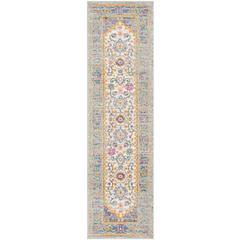 MADISON, LIGHT GREY / FUCHSIA, 2'-3" X 8', Area Rug, MAD122G-28