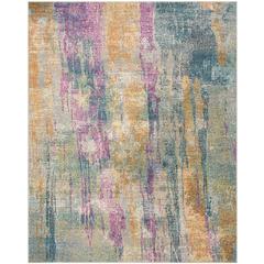 MADISON, BLUE / FUCHSIA, 8' X 10', Area Rug, MAD123C-8