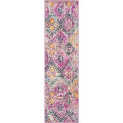 MADISON, FUCHSIA / BLUE, 2'-3" X 8', Area Rug, MAD125F-28