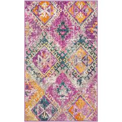 MADISON, FUCHSIA / BLUE, 3' X 5', Area Rug, MAD125F-3