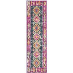 MADISON, FUCHSIA / BLUE, 2'-3" X 8', Area Rug, MAD129F-28