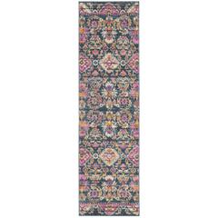 MADISON, BLUE / FUCHSIA, 2'-3" X 8', Area Rug, MAD130C-28