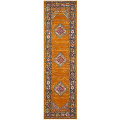MADISON, ORANGE / FUCHSIA, 2'-3" X 10', Area Rug