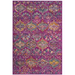 MADISON, FUCHSIA / BLUE, 5'-1" X 7'-6", Area Rug, MAD144F-5