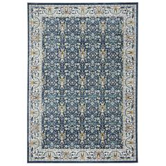 MADISON, NAVY / CREME, 2'-3" X 8', Area Rug