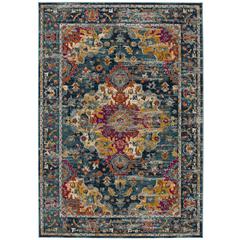 MADISON, TEAL / FUCHSIA, 2'-3" X 8', Area Rug
