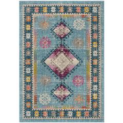 MADISON 300, LIGHT BLUE / FUCHSIA, 2'-2" X 8', Area Rug, MAD305M-28