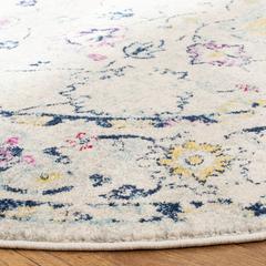 MADISON 900, LIGHT GREY / FUCHSIA, 6'-7" X 6'-7" Round, Area Rug, MAD923R-7R