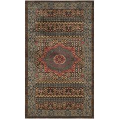 MAHAL, NAVY / RED, 3' X 5', Area Rug, MAH620C-3