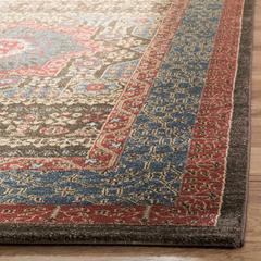 MAHAL, NAVY / RED, 10' X 14', Area Rug, MAH620C-10