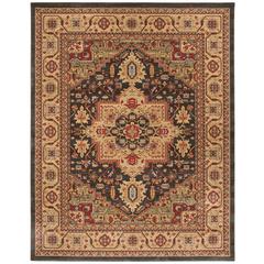 MAHAL, NAVY / NATURAL, 8' X 11', Area Rug, MAH656E-8