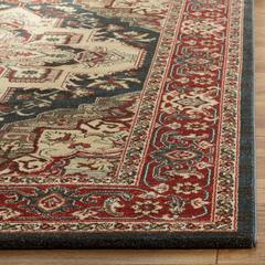 MAHAL, NAVY / RED, 2'-2" X 8', Area Rug, MAH678C-28
