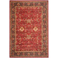 MAHAL, RED / NAVY, 6'-7" X 9'-2", Area Rug