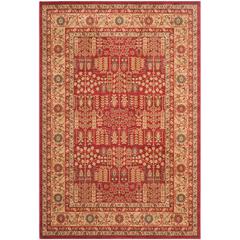 MAHAL, RED / NATURAL, 6'-7" X 9'-2", Area Rug, MAH697A-6