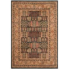MAHAL, NAVY / NATURAL, 6'-7" X 9'-2", Area Rug, MAH697E-6