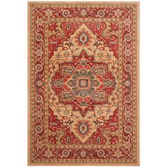 MAHAL, RED / NATURAL, 6'-7" X 9'-2", Area Rug, MAH698A-6
