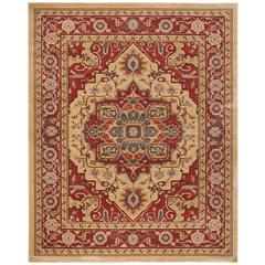 MAHAL, RED / NATURAL, 11' X 15', Area Rug