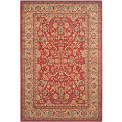 MAHAL, RED / NATURAL, 5'-1" X 7'-7", Area Rug, MAH699A-5