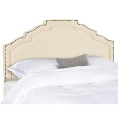 ALEXIA BUCKWHEAT HEADBOARD - BRASS NAIL HEADS
