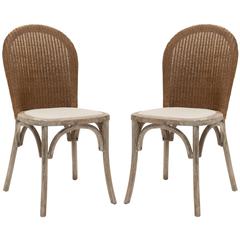 KIONI 19''H RATTAN SIDE CHAIR (SET OF 2)