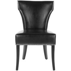 JAPPIC 22''H  KD SIDE CHAIRS (SET OF 2) - SILVER NAIL HEADS, MCR4706C-SET2
