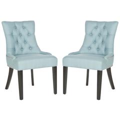HARLOW 19''H  TUFTED RING CHAIR (SET OF 2) - SILVER NAIL HEADS, MCR4716E-SET2