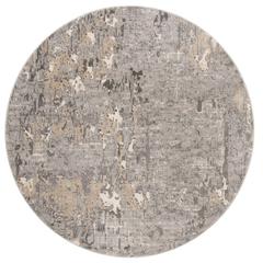 MEADOW 100, GREY, 6'-7" X 6'-7" Round, Area Rug, MDW178F-7R