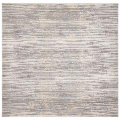 MEADOW 100, GREY / GOLD, 6'-7" X 6'-7" Square, Area Rug, MDW179D-7SQ