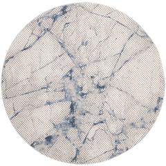 MEADOW 100, NAVY / IVORY, 6'-7" X 6'-7" Round, Area Rug