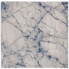 MEADOW 100, NAVY / IVORY, 6'-7" X 6'-7" Square, Area Rug
