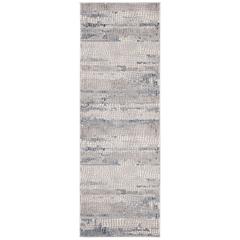 MEADOW 100, GREY / NAVY, 2'-7" X 8', Area Rug