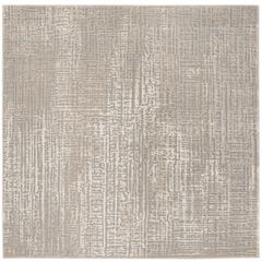 MEADOW, IVORY / GREY, 6'-7" X 6'-7" Square, Area Rug, MDW317A-7SQ