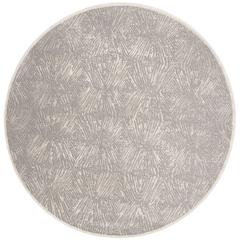 MEADOW, IVORY / GREY, 6'-7" X 6'-7" Round, Area Rug, MDW319A-7R