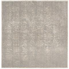 MEADOW, IVORY / GREY, 6'-7" X 6'-7" Square, Area Rug, MDW319A-7SQ