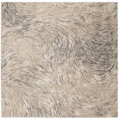 MEADOW, IVORY / GREY, 6'-7" X 6'-7" Square, Area Rug, MDW323A-7SQ