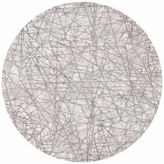MEADOW, BEIGE / GREY, 6'-7" X 6'-7" Round, Area Rug