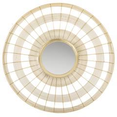 Acton Mirror, Shiny Brass Finish