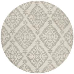 MICRO-LOOP, LIGHT GREY, 5' X 5' Round, Area Rug