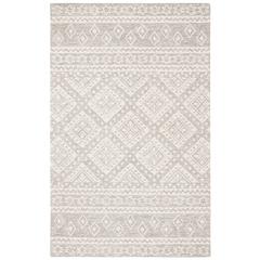 MICRO-LOOP, GREY / IVORY, 5' X 8', Area Rug, MLP501F-5