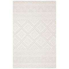 MICRO-LOOP, GREY / IVORY, 4' X 6', Area Rug, MLP501G-4