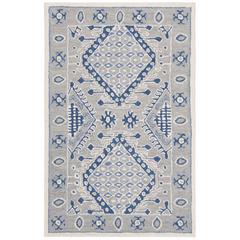 MICRO-LOOP, LIGHT GREY / BLUE, 2'-6" X 4', Area Rug